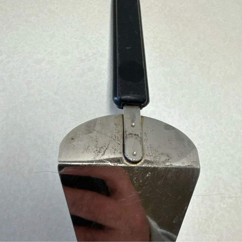 Vintage Ekco Black Plastic Handle 10 Inch Serving Spatula Cake/Pie